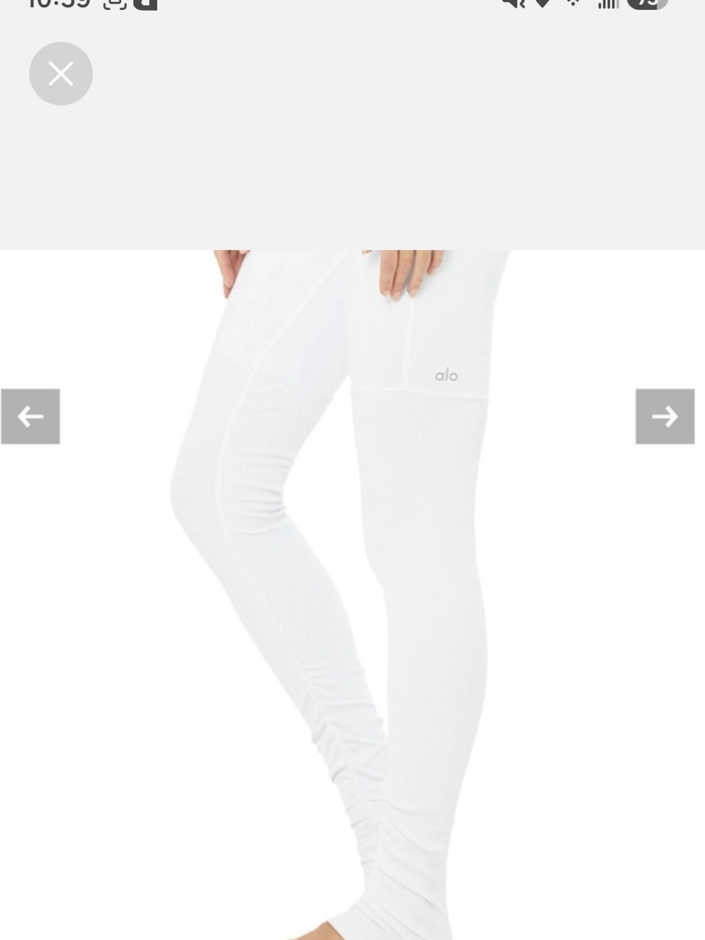ALO Yoga White High-Rise Leggings